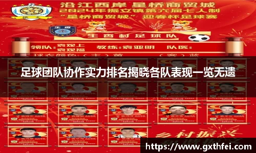 足球团队协作实力排名揭晓各队表现一览无遗
